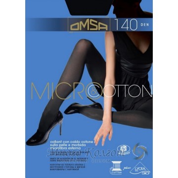 Колготки с хлопком оптом OMSA Micro & Cotton 140