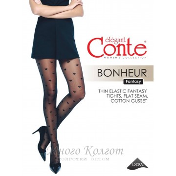 Колготки в сердечко Conte Bonheur